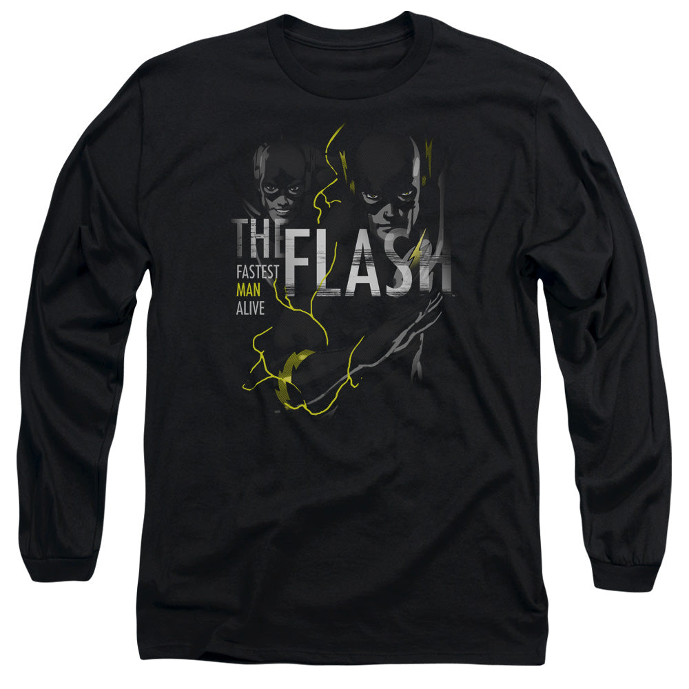 DC FLASH/BOLD FLASH - L/S ADULT 18/1 - BLACK