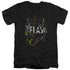 DC FLASH/BOLD FLASH - S/S ADULT V-NECK 30/1 - BLACK