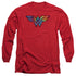 DC WONDER WOMAN/WONDER WOMAN TIE DYE LOGO - L/S ADULT 18/1 - RED