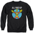 JLA/FIRESTORMS PARTY - ADULT CREWNECK SWEATSHIRT - BLACK