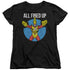JLA/FIRESTORMS PARTY - S/S WOMENS TEE - BLACK