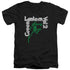 GREEN LANTERN/GREEN LANTERN VOL 2 - S/S ADULT V-NECK 30/1 - BLACK