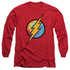 DC FLASH/TIE DYE FLASH LOGO - L/S ADULT 18/1 - RED