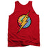 DC FLASH/TIE DYE FLASH LOGO - ADULT TANK - RED