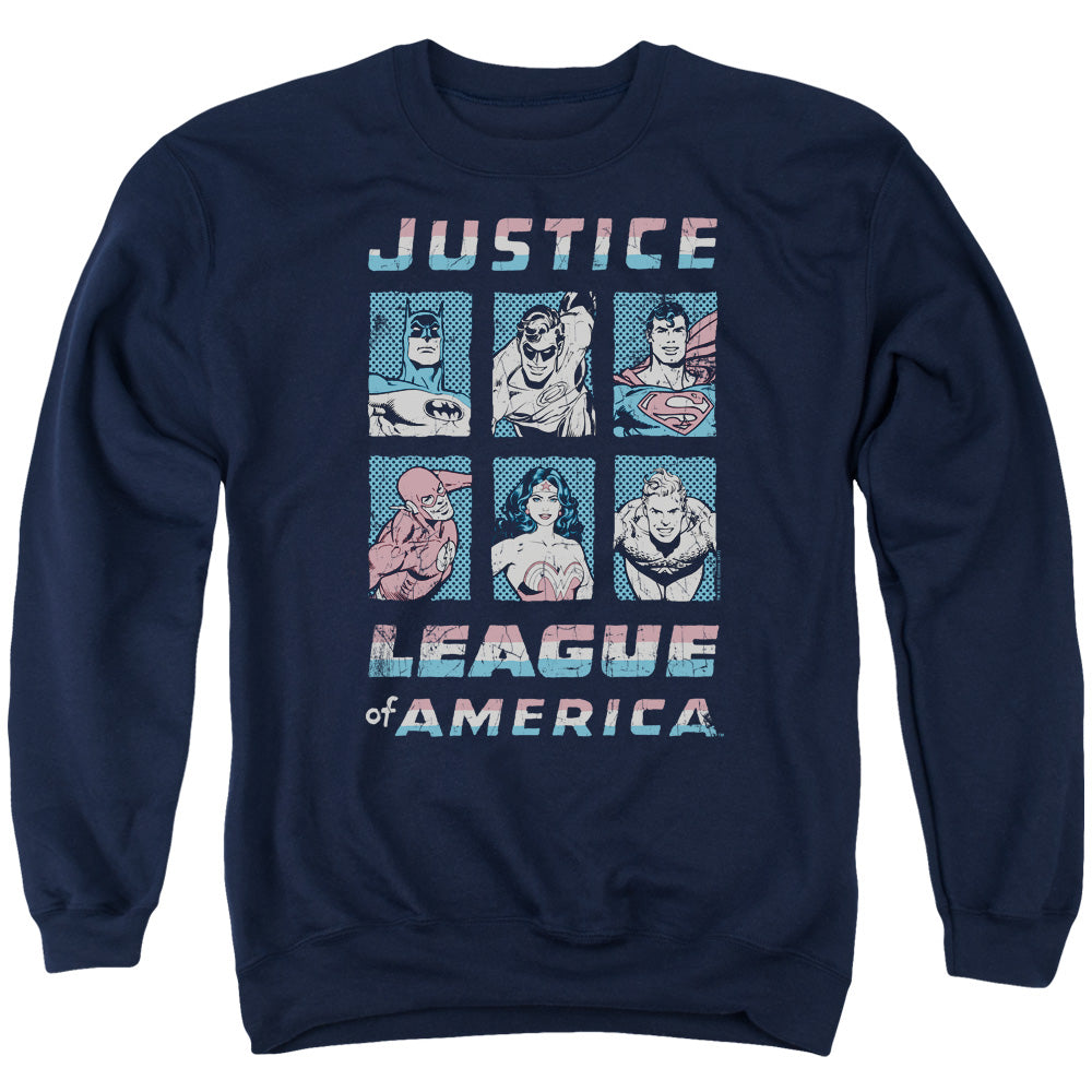 JLA/AMERICAN LEAGUE - ADULT CREWNECK SWEATSHIRT - NAVY