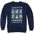JLA/AMERICAN LEAGUE - ADULT CREWNECK SWEATSHIRT - NAVY