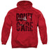 JLA/DONâ€™T CARE - ADULT PULLOVER HOODIE - RED