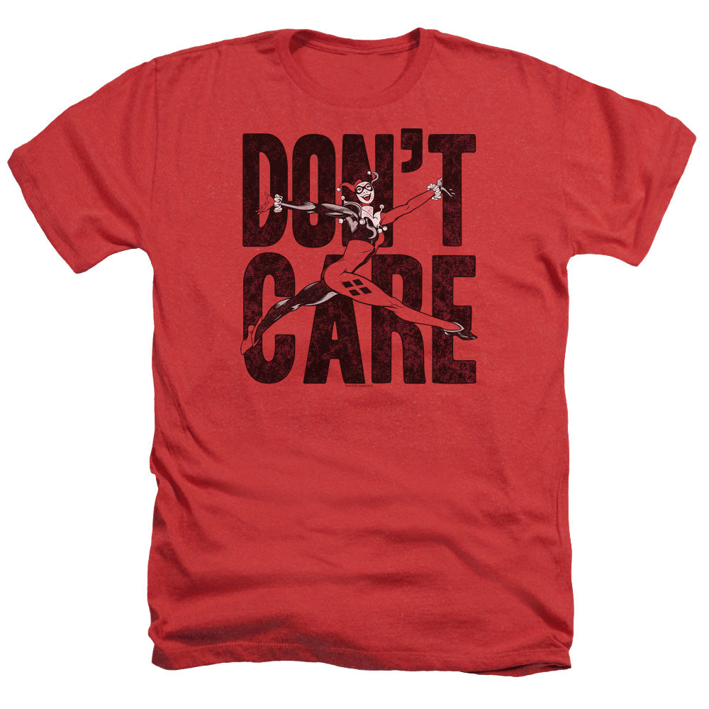 JLA/DONâ€™T CARE - ADULT HEATHER - RED
