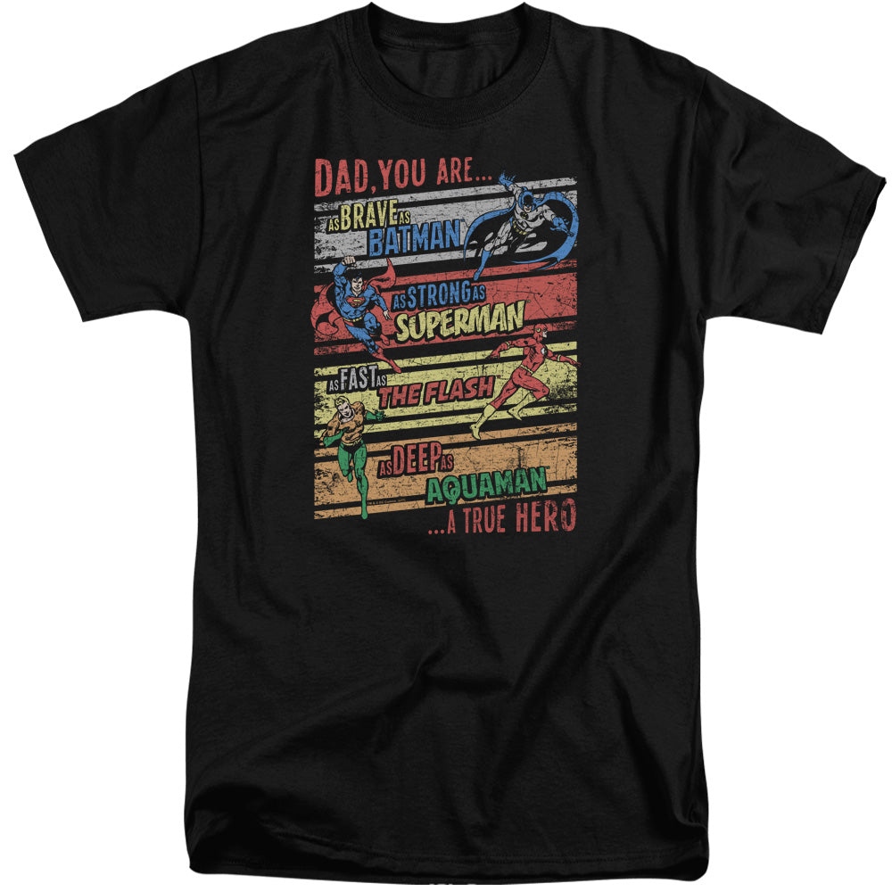 JLA/A TRUE HERO - S/S ADULT TALL 18/1 - BLACK