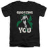 JLA/GHOSTING - S/S ADULT V-NECK 30/1 - BLACK