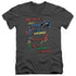 JLA/DAD HERO - S/S ADULT V-NECK 30/1 - CHARCOAL