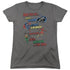 JLA/DAD HERO - S/S WOMENS TEE - CHARCOAL