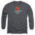 DC FLASH/TOO SLOW - L/S ADULT 18/1 - CHARCOAL
