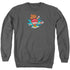 DC FLASH/TOO SLOW - ADULT CREWNECK SWEATSHIRT - CHARCOAL