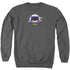 JLA/BATGIRL CHIBI - ADULT CREWNECK SWEATSHIRT - CHARCOAL
