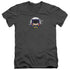 JLA/BATGIRL CHIBI - S/S ADULT V-NECK 30/1 - CHARCOAL