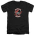 JLA/HARLEY CHIBI - S/S ADULT V-NECK 30/1 - BLACK
