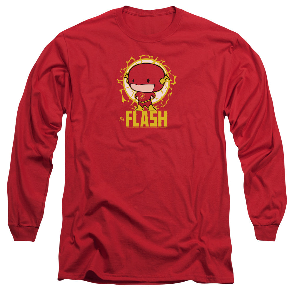 DC FLASH/FLASH CHIBI - L/S ADULT 18/1 - RED
