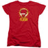 DC FLASH/FLASH CHIBI - S/S WOMENS TEE - RED