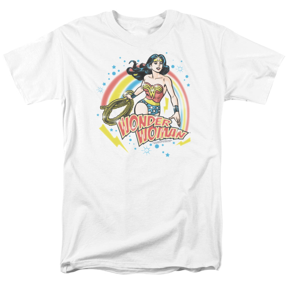 WONDER WOMAN/WONDER AIRBRUSH - S/S ADULT 18/1 - WHITE