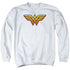 DC WONDER WOMAN/AIRBRUSH WW - ADULT CREWNECK SWEATSHIRT - WHITE