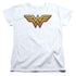 DC WONDER WOMAN/AIRBRUSH WW - S/S WOMENS TEE - WHITE