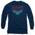 DC WONDER WOMAN/WONDER STARS - L/S ADULT 18/1 - NAVY