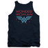 DC WONDER WOMAN/WONDER STARS - ADULT TANK - NAVY
