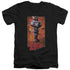 JLA/LOBO POSE - S/S ADULT V-NECK 30/1 - BLACK
