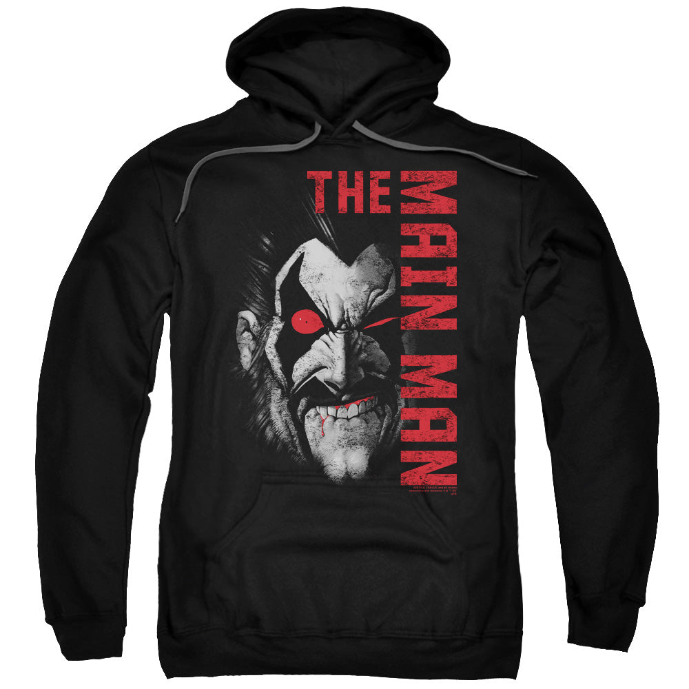 JLA/MAIN MAN - ADULT PULLOVER HOODIE - BLACK