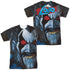JLA/BIT LIP (FRONT/BACK PRINT) - S/S ADULT POLY CREW - MULTI