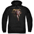JUSTICE LEAGUE MOVIE/CAPED CRUSADER - ADULT PULLOVER HOODIE - BLACK