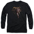 JUSTICE LEAGUE MOVIE/CAPED CRUSADER -  L/S ADULT 18/1  - BLACK