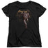 JUSTICE LEAGUE MOVIE/CAPED CRUSADER - S/S WOMENS TEE - BLACK