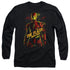 JUSTICE LEAGUE MOVIE/THE FLASH -  L/S ADULT 18/1  - BLACK