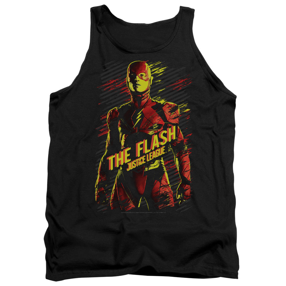 JUSTICE LEAGUE MOVIE/THE FLASH - ADULT TANK - BLACK