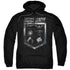 JUSTICE LEAGUE MOVIE/SHIELD OF EMBLEMS - ADULT PULLOVER HOODIE - BLACK