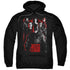 JUSTICE LEAGUE MOVIE/THE LEAGUE - ADULT PULLOVER HOODIE - BLACK