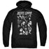 JUSTICE LEAGUE MOVIE/PUSHING FORWARD - ADULT PULLOVER HOODIE - BLACK