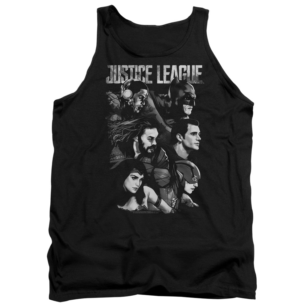 JUSTICE LEAGUE MOVIE/PUSHING FORWARD - ADULT TANK - BLACK