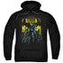 JUSTICE LEAGUE MOVIE/STAND UP TO EVIL - ADULT PULLOVER HOODIE - BLACK