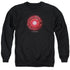 JUSTICE LEAGUE MOVIE/CYBORG LOGO - ADULT CREWNECK SWEATSHIRT - BLACK