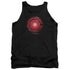 JUSTICE LEAGUE MOVIE/CYBORG LOGO - ADULT TANK - BLACK