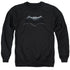 JUSTICE LEAGUE MOVIE/BATMAN LOGO - ADULT CREWNECK SWEATSHIRT - BLACK