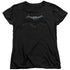 JUSTICE LEAGUE MOVIE/BATMAN LOGO - S/S WOMENS TEE - BLACK