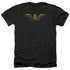 JUSTICE LEAGUE MOVIE/WONDER WOMAN LOGO - ADULT HEATHER - BLACK