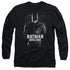 JUSTICE LEAGUE MOVIE/BATMAN -  L/S ADULT 18/1  - BLACK