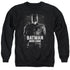 JUSTICE LEAGUE MOVIE/BATMAN - ADULT CREWNECK SWEATSHIRT - BLACK