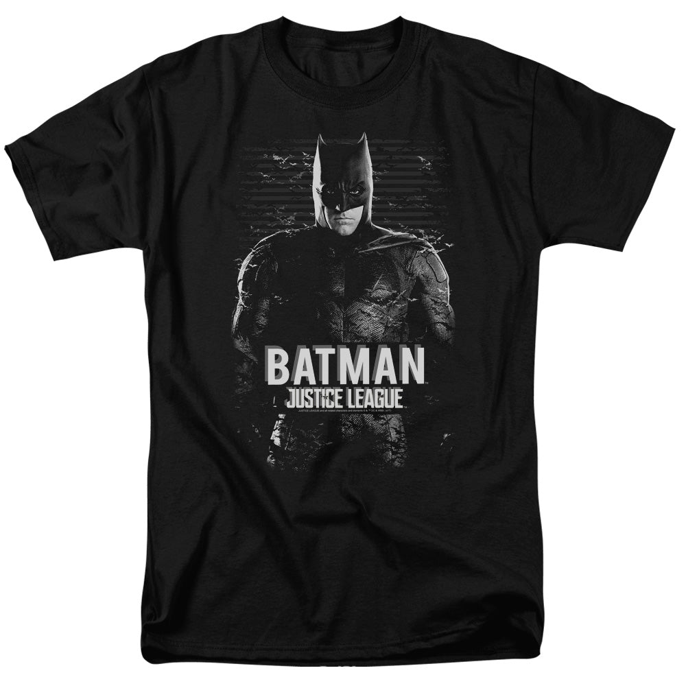 JUSTICE LEAGUE MOVIE/BATMAN - S/S ADULT 18/1 - BLACK