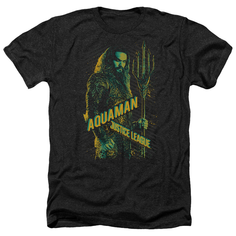 JUSTICE LEAGUE MOVIE/AQUAMAN - ADULT HEATHER - BLACK